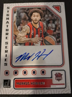 Panini Donruss Euroleague 2023-24 Markus Howard Signature Series card