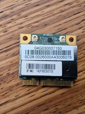 Atheros AzureWave AW-NB037H Mini PCIe Wifi 150Mbps like new