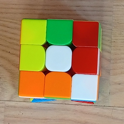Rubik's Cube used, missing one piece