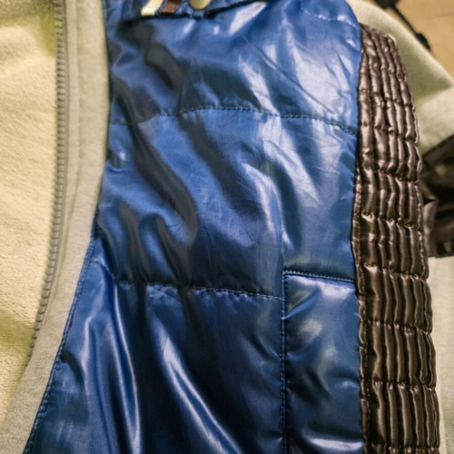 Energie Sixty Blue Puffer Moto Jacket used
