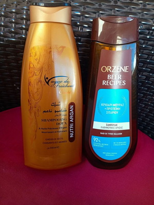 Argan Oil Shampoo and Beer Shampoo new sales pack 2