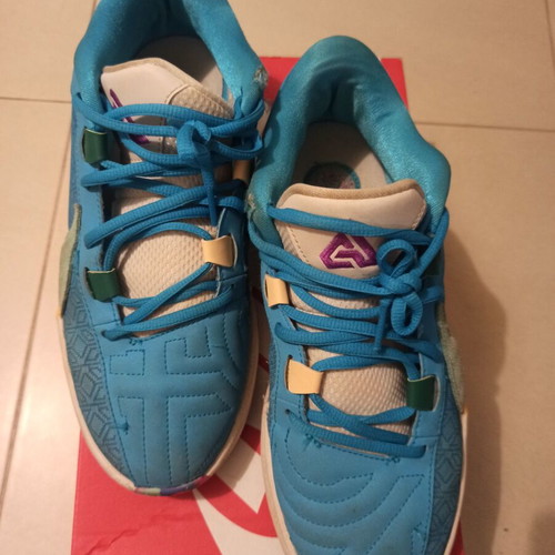 Nike adetocumbo basketball shoes used, turquoise, size 41