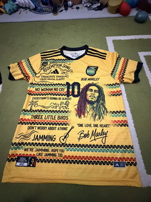 Adidas Bob Marley limited edition sports jersey, size S