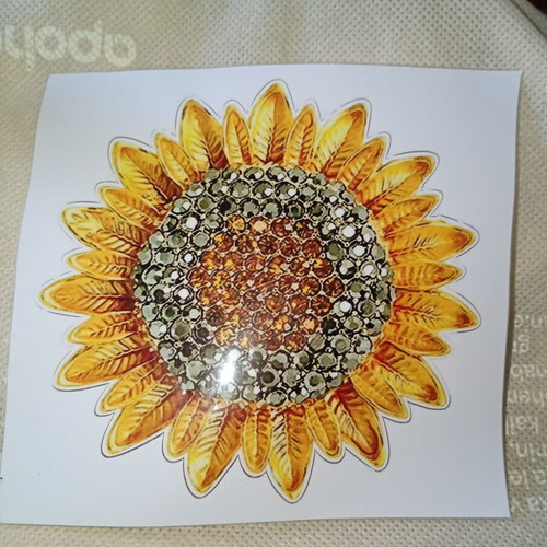 Sunflower sticker new with sticky surface