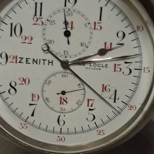 Zenith Grand Desk Chronograph La Poste c.1910 museum-grade