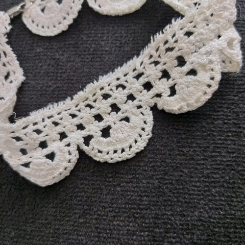 Handmade crochet choker with metal clasp new