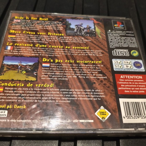 VMX Racing PlayStation PS1 game used