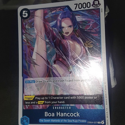 Boa Hancock One Piece TCG EB04 Rare Foil card like new