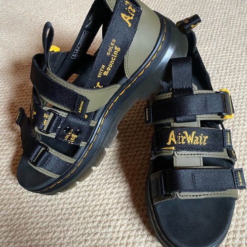 Dr. Martens sandals like new, size 38, black and green