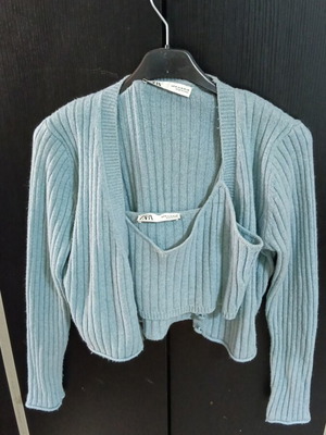 Bolero and top new, turquoise, size M