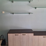Σύνθετο σαλονιού 3 τεμαχίων με 3 γυάλινα ράφια μεταχειρισμένο