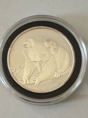 Australia 2010 1 Dollar Silver Coin Elizabeth II Australian Koala new