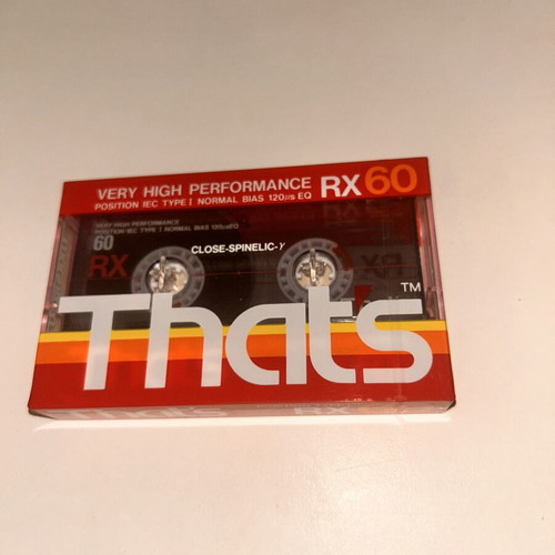 That's RX 46 blank audio cassette 1988 new