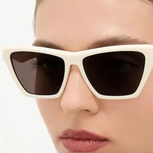 Saint Laurent YSL SL276-056 mica sunglasses, off white