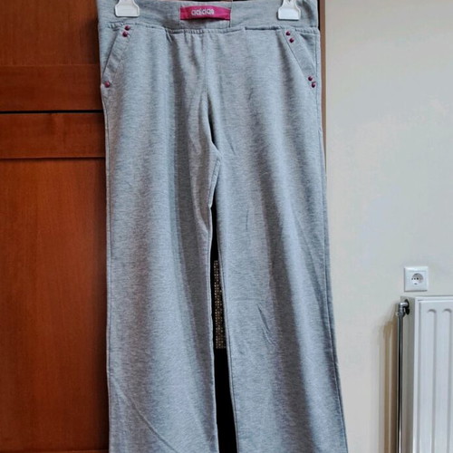 Adidas women's gray tracksuit used, size M, vintage