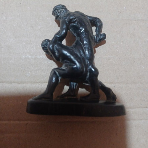 Ringer Hercules vs Antaeus vintage plastic figurine used