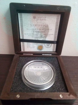 Ancient Epidaurus 3oz .999 Silver new with certificate