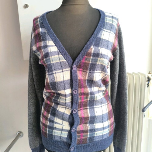 Desigual wool cardigan used, multicolor, size S