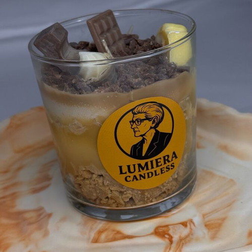 Banoffee Dessert Candle handmade, new, with banana caramel chocolate scent