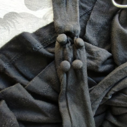 Guess halter dress like new, black with silver rhinestones, size M
