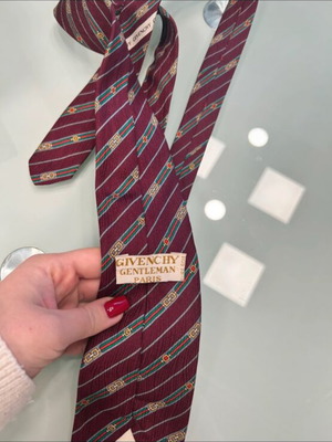 Vintage luxury silk tie Givenchy Gentleman Paris like new