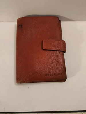 Longchamp leather red wallet used