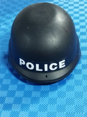 Plastic Police Helmet like new