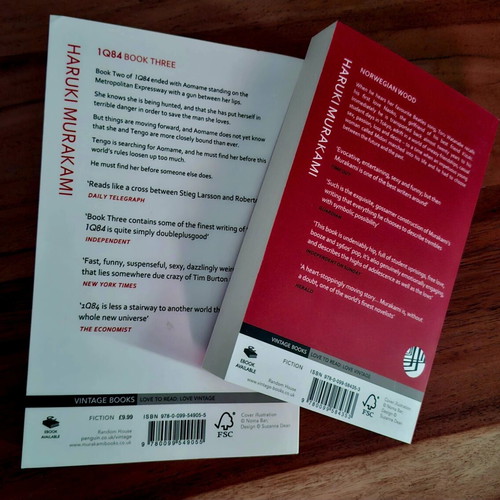 Murakami Norwegian Wood and IQ84 Book Three English new compact edition