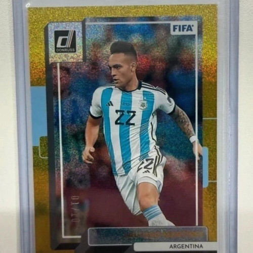 Lautaro Martinez /10 Gold Argentina Panini Donruss FIFA 22/23 Card New