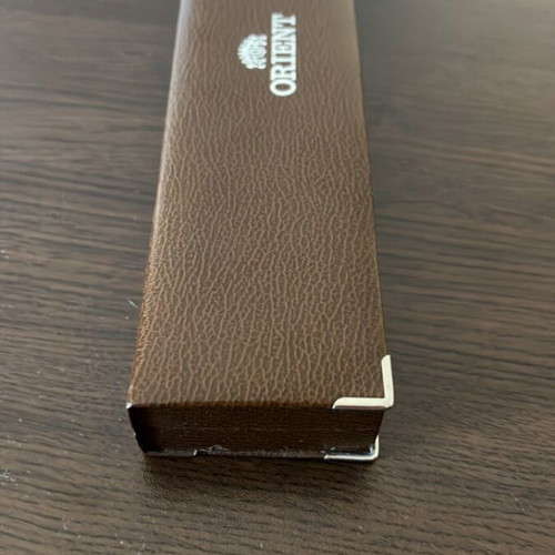 Orient watch case like new with strap and side mark