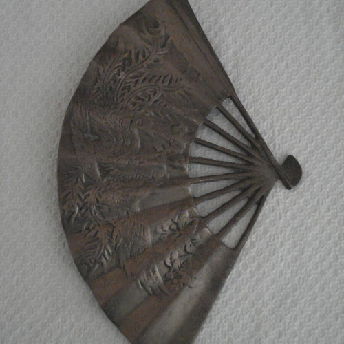 Vintage bronze hanging fan used