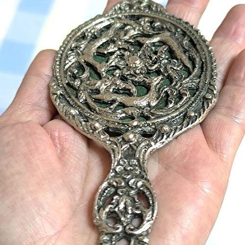 Vintage hand mirror used