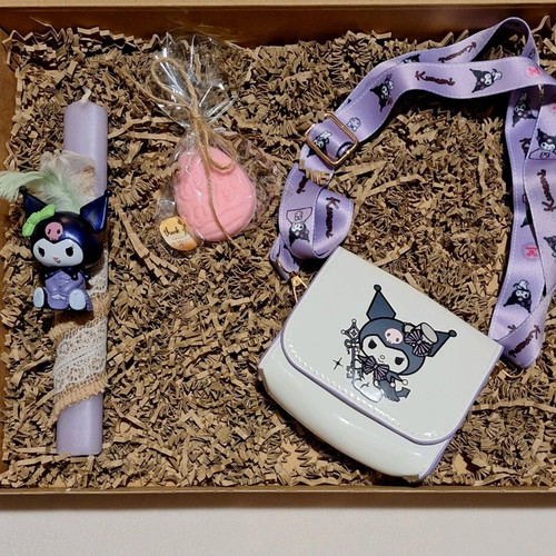 Kuromi candle set new with bag and scented soap