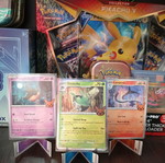 Αυθεντικές κάρτες Pokemon Halloween 2024 Pumpkaboo, Lampent, Sinistcha Holo