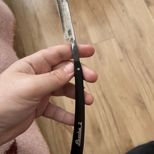 Paul Springer Pascha 2 straight razor used, antique German Solingen