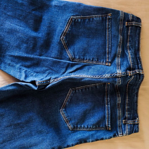 Mango jean pants dark blue flare, like new