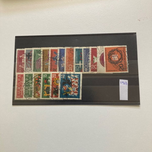 German stamps used, complete series 1963