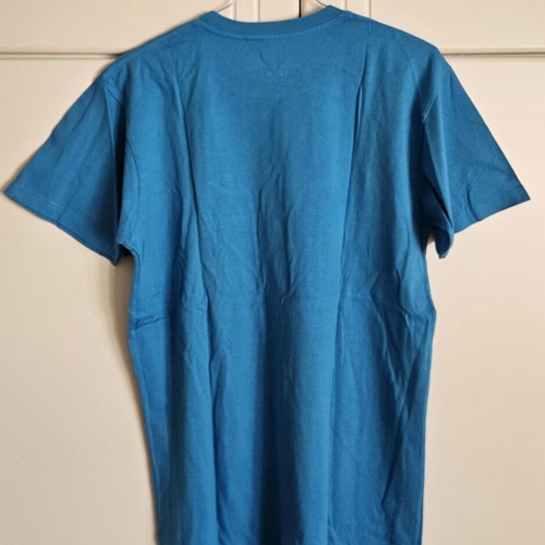 Friends Wah-Pah! T-shirt, medium, blue and yellow