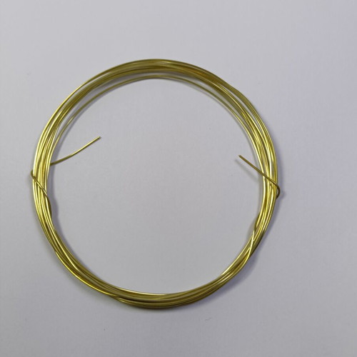 Brass wire round shape 0.8 mm diameter 3 meters like new