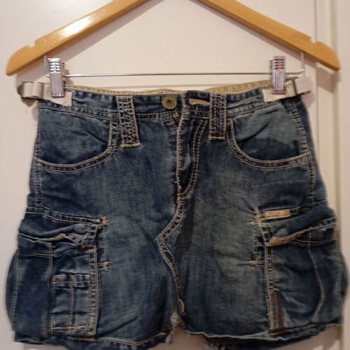 Mini denim skirt Eva by Moritz like new, with cargo pockets
