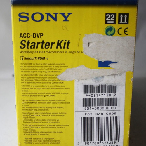 Sony Starter Accessory Kit ACC DVP Handycam με μπαταρία NP FP50 και Mini DV ταινία