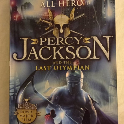 Percy Jackson and the Last Olympian book used, English