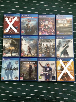 PlayStation 4 games like new in excellent condition