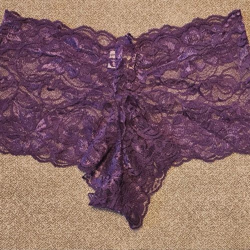 Cheeky boxer lace underwear new, purple