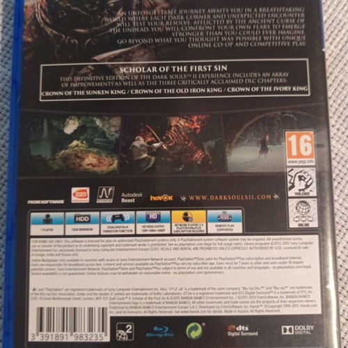 Dark Souls 2 Remastered PS4 game