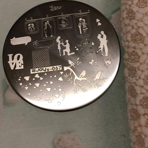 Nail Art set used with wallet and metal plates
