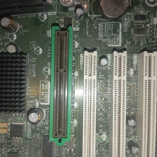 Motherboard used with SDRAM and AGP for retro PC