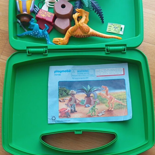 Playmobil 70108 Explorer and Dinosaurs set like new, with instructions
