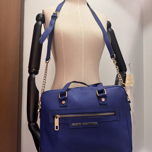 Juicy Couture blue crossbody bag like new with gold details vintage style