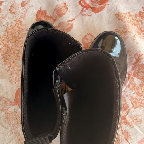 H&M girls' patent boots size 29, black